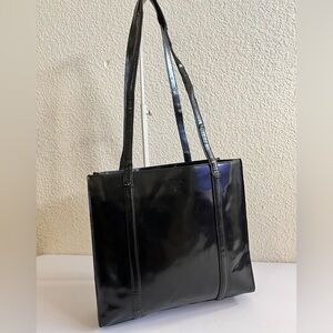 Prada Glossy Black Tote Bag